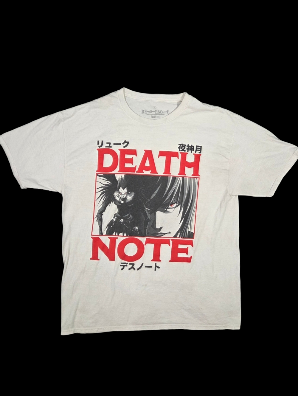 Death Note Graphic T-Shirt Winged Ryuk Light Yagami Anime Manga Adult Large
